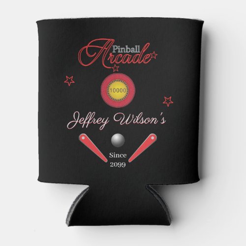 Personalized Family  Person Pinball Can Cooler