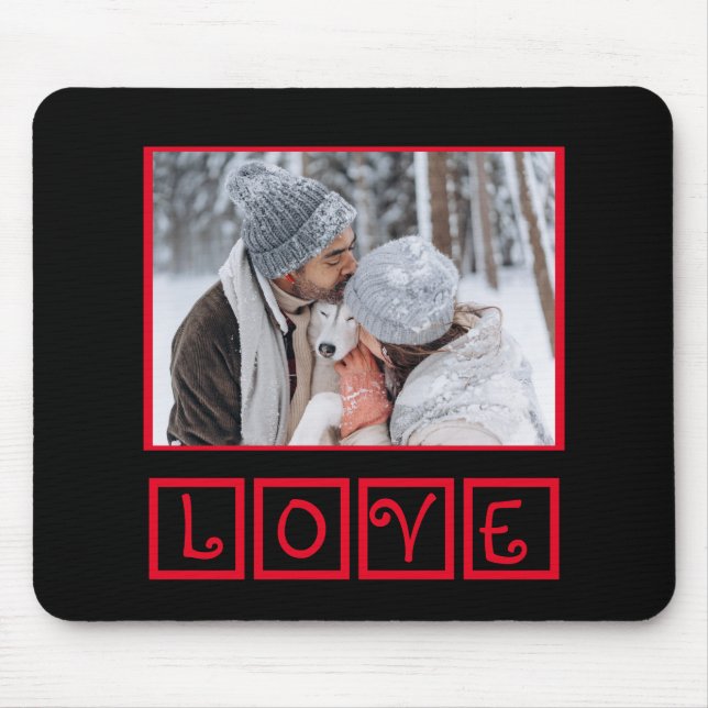 Personalized Family Pet Photo Template Mousepad (Front)