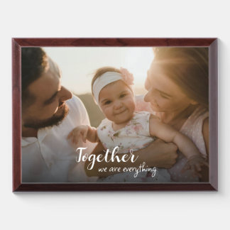 Personalized family photo and text | DP7 Award Plaque
