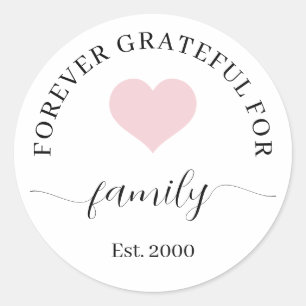 Personalized Family Photo Bundle Gift Set Classic Round Sticker