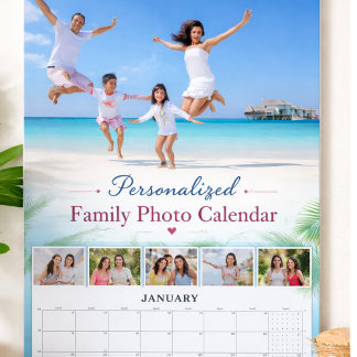 Personalized Family Photo Calendar Custom Picture