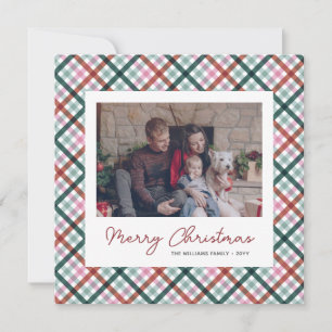 Personalized Family Photo Christmas Card