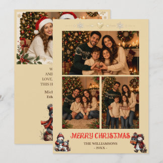 Personalized Family Photo Christmas Card