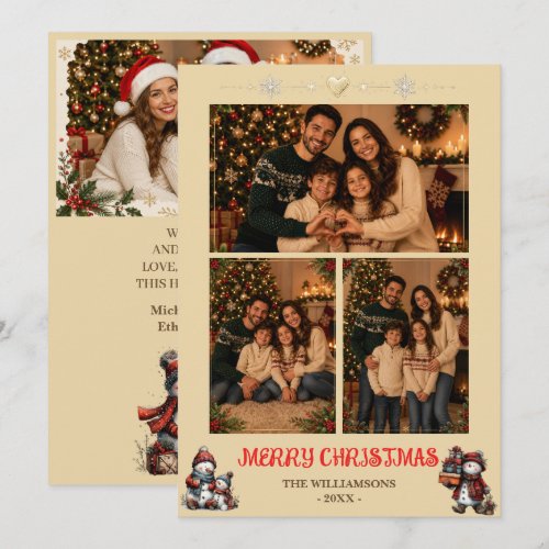 Personalized Family Photo Christmas Card