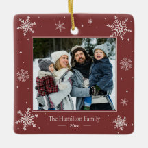 Personalized Family Photo Christmas Ornament