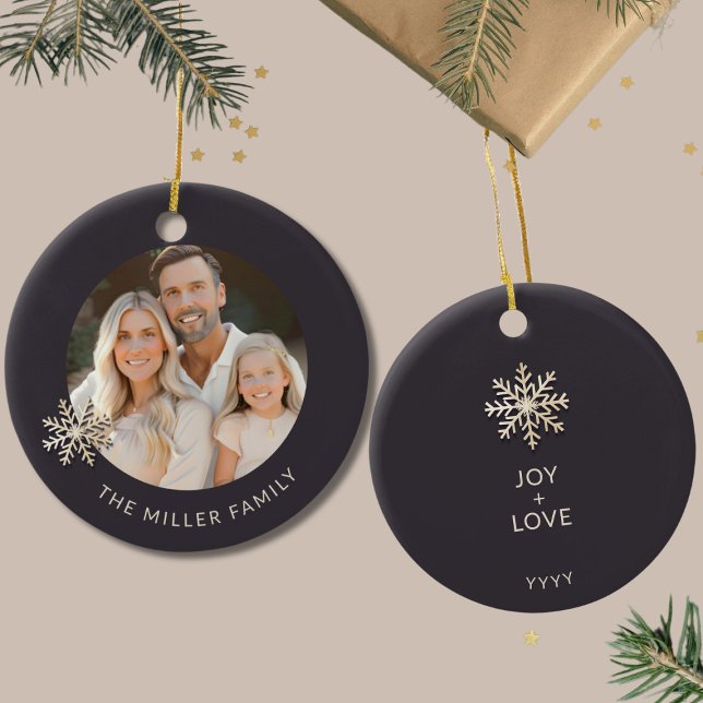 Personalized Family Photo Christmas Ornament (Creator Uploaded)