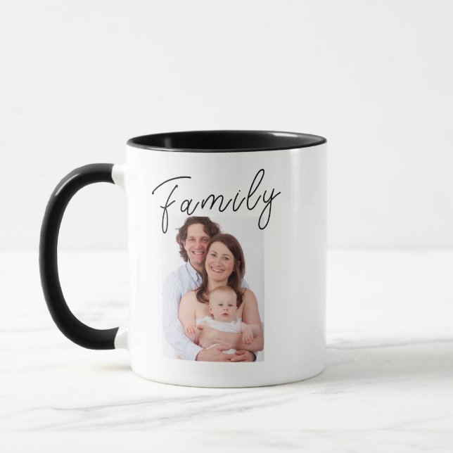 Personalized Family Photo Coffee Mug Birthday Gift (Left)