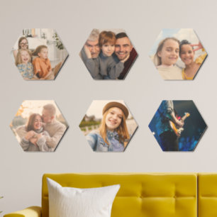 Personalized Family Photo Collage, Christmas Gift Wood Photo Tile