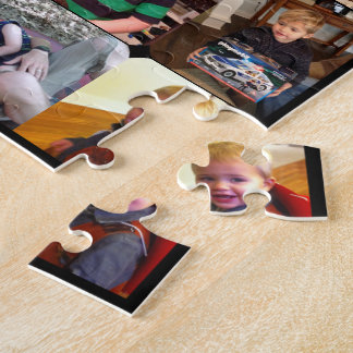 Personalized Family Photo Collage Jigsaw Puzzle