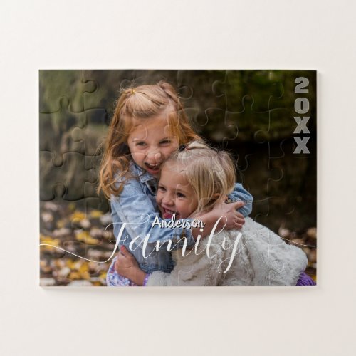Personalized Family Photo Collage Jigsaw Puzzle