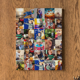Personalized Family Photo Collage Jigsaw Puzzle