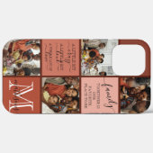 Personalized Family Photo Collage Monogram Quotes Case-Mate iPhone Case (Back (Horizontal))