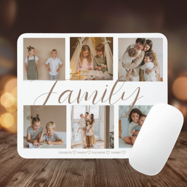 Personalized Family Photo Collage  Mouse Pad (Creator Uploaded)