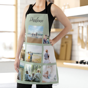 Personalized Family Photo Collage Name Apron