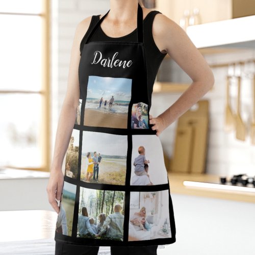 Personalized Family Photo Collage Name Apron
