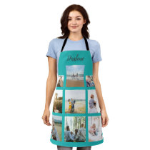 Personalized Family Photo Collage Name Apron Personalized Family Photo Collage Name Apron