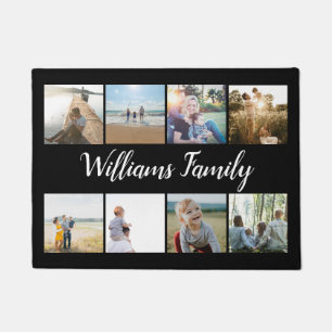 Personalized Family Photo Collage Name Doormat
