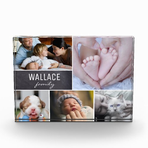Personalized Family Photo Collage Name Frame