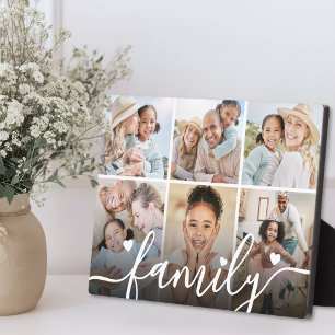 Personalized Family Photo Collage Plaque