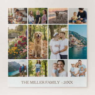 Personalized Family Photo Collage Puzzle 12 Photos