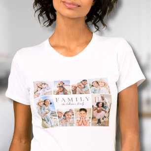 Personalized Family Photo Collage T-Shirt