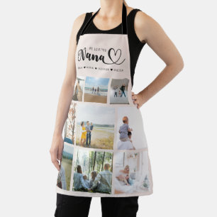 Personalized Family Photo Collage We Love You Nana Apron