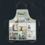 Personalized Family Photo Collage We Love You Nana Apron<br><div class="desc">Customize this Personalized Family Photo Collage We Love You Nana Apron design set for your next great gift idea. This design features personalized family photo collage name apron, a great personalized gift idea for a birthday gift or Christmas gift. Makes a great gift for your nana. Family and friends will...</div>