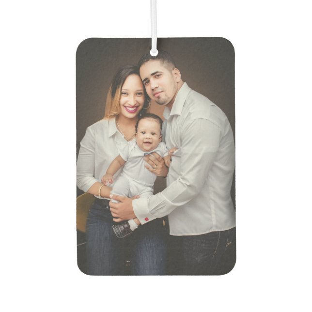 Personalized Family Photo Custom Air Freshener (Front)