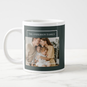 Personalized Family Photo Custom Family Name Giant Coffee Mug