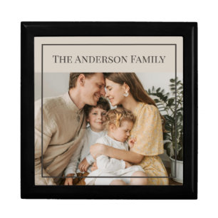 Personalized Family Photo Custom Family Name Gift Box