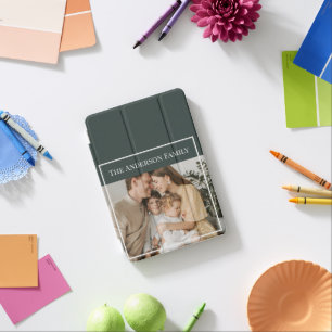 Personalized Family Photo Custom Family Name iPad Mini Cover