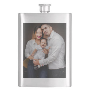 Personalized Family Photo Custom Flask