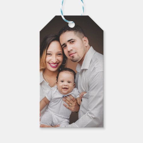 Personalized Family Photo Custom  Gift Tags