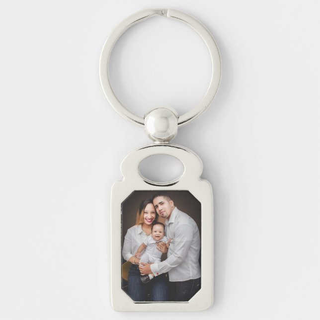 Personalized Family Photo Custom   Keychain (Front)