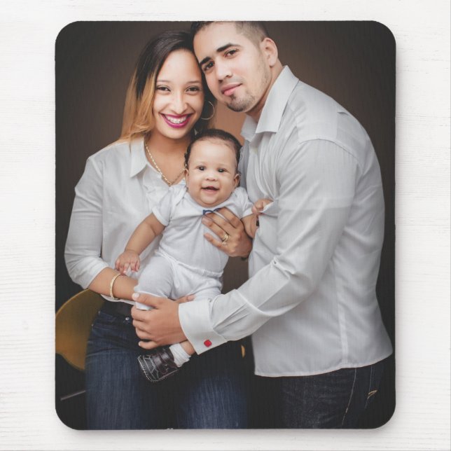 Personalized Family Photo Custom Mouse Pad (Front)