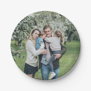 Personalized Family Photo Custom Paper Plates
