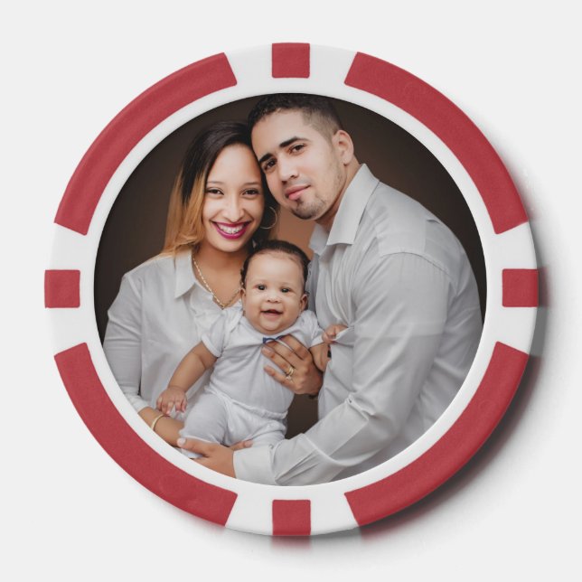 Personalized Family Photo Custom   Poker Chips (Front)