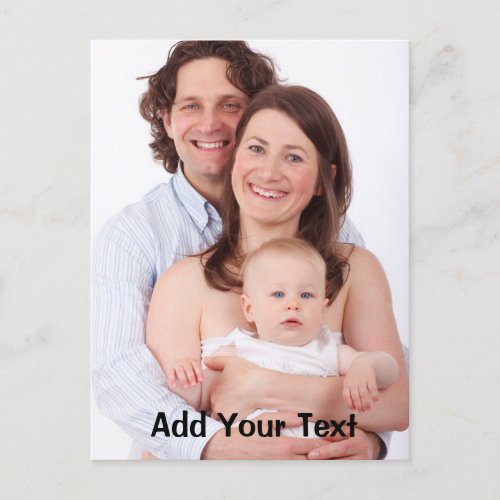 Personalized Family Photo Custom    Postcard