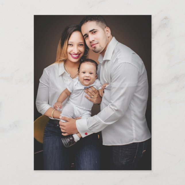 Personalized Family Photo Custom Postcard (Front)