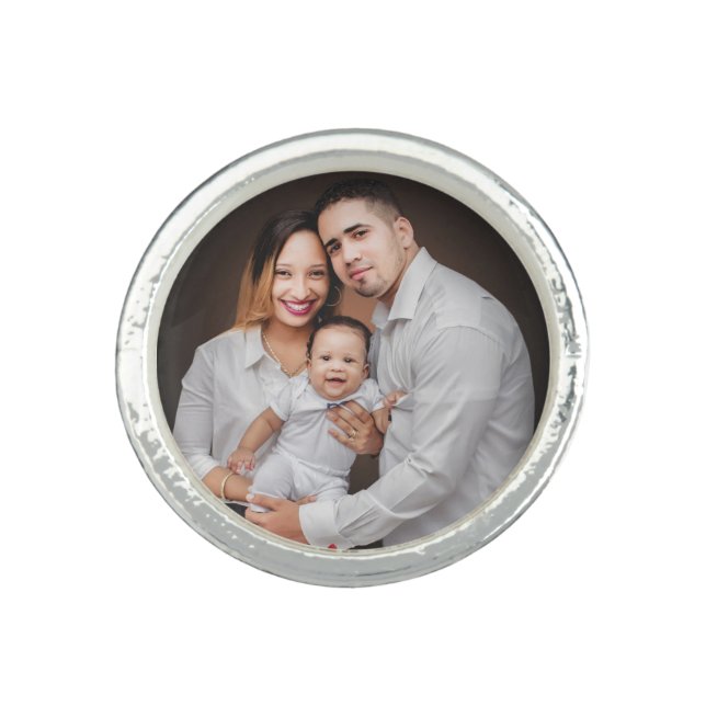 Personalized Family Photo Custom    Ring (Front)