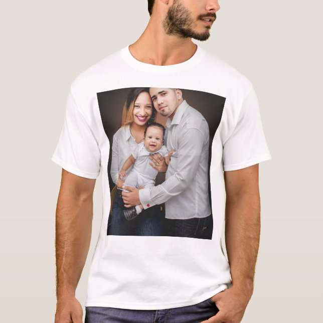 Personalized Family Photo Custom T-Shirt (Front)