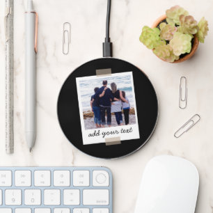 Personalized Family Photo & Custom Text Wireless Charger