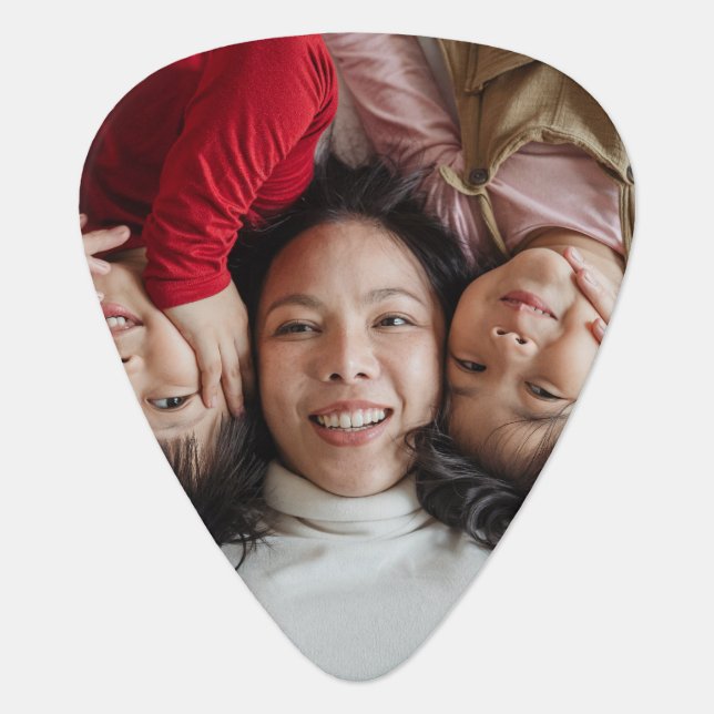 Personalized Family Photo Double Sided Custom Guitar Pick (Front)