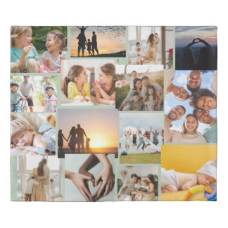 Personalized Family Photo Duvet Cover
