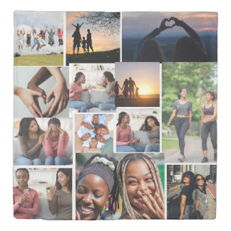 Personalized Family Photo Duvet Cover