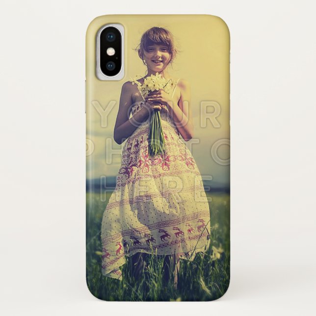 Personalized Family Photo | Easy DIY Fill Template Case-Mate iPhone Case (Back)