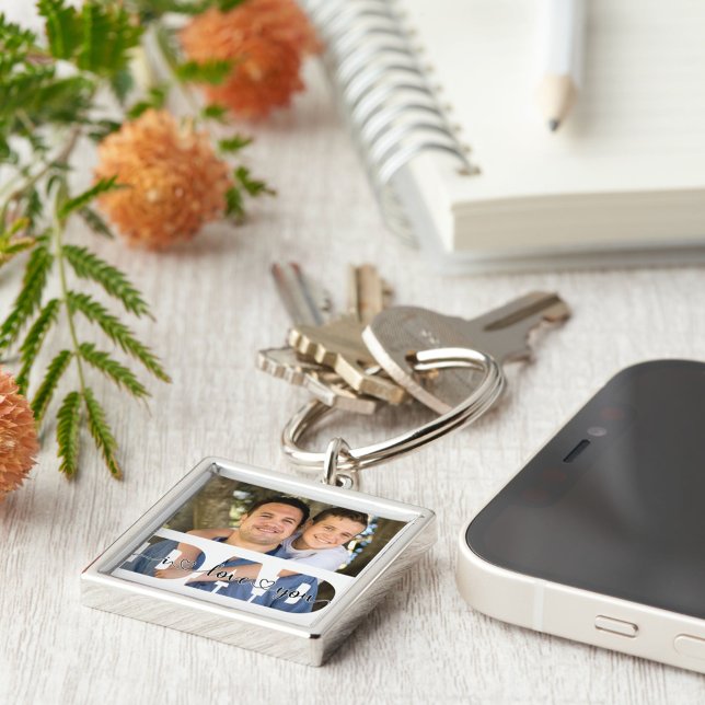 Personalized Family Photo I Love You Dad Quote Keychain (Creator Uploaded)