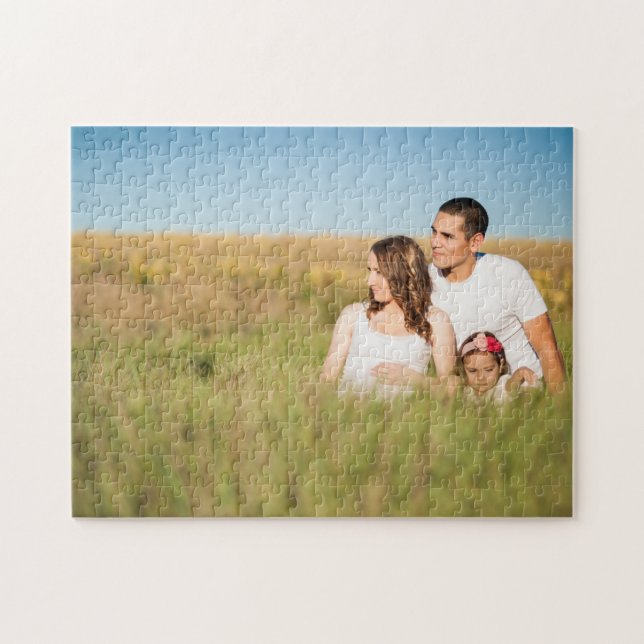 Personalized Family Photo Jigsaw Puzzle (Horizontal)