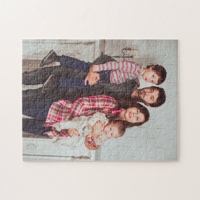 Personalized Family Photo Jigsaw Puzzle (Horizontal)