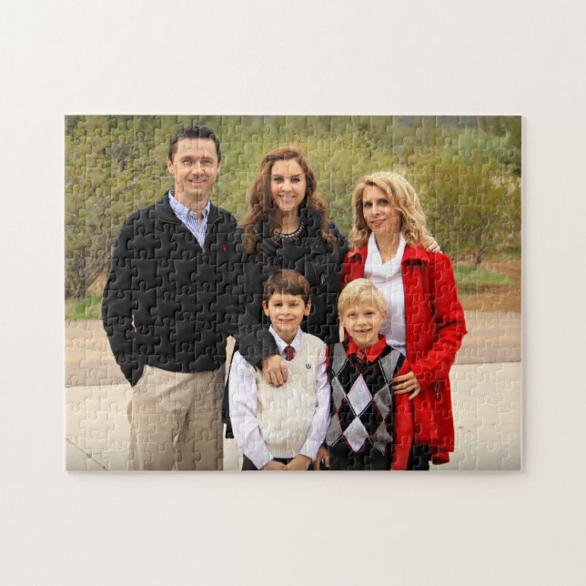 Personalized Family Photo Jigsaw Puzzle (Horizontal)
